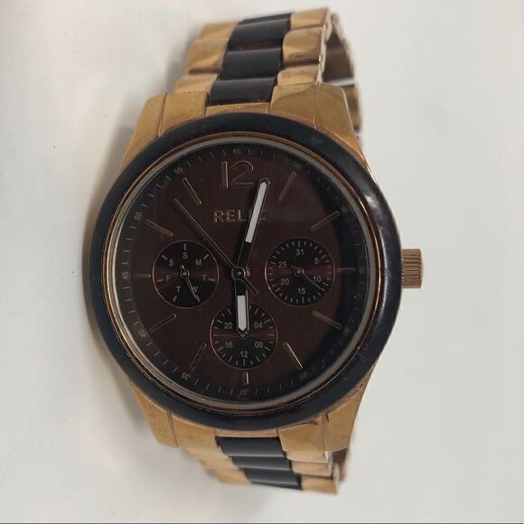 Relic, Round, Bronze & Gold Stainless, Watch - Picture 4 of 5